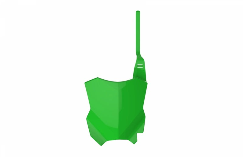 POLIS PLASTIC FRONT PLATE, GRN/GRN