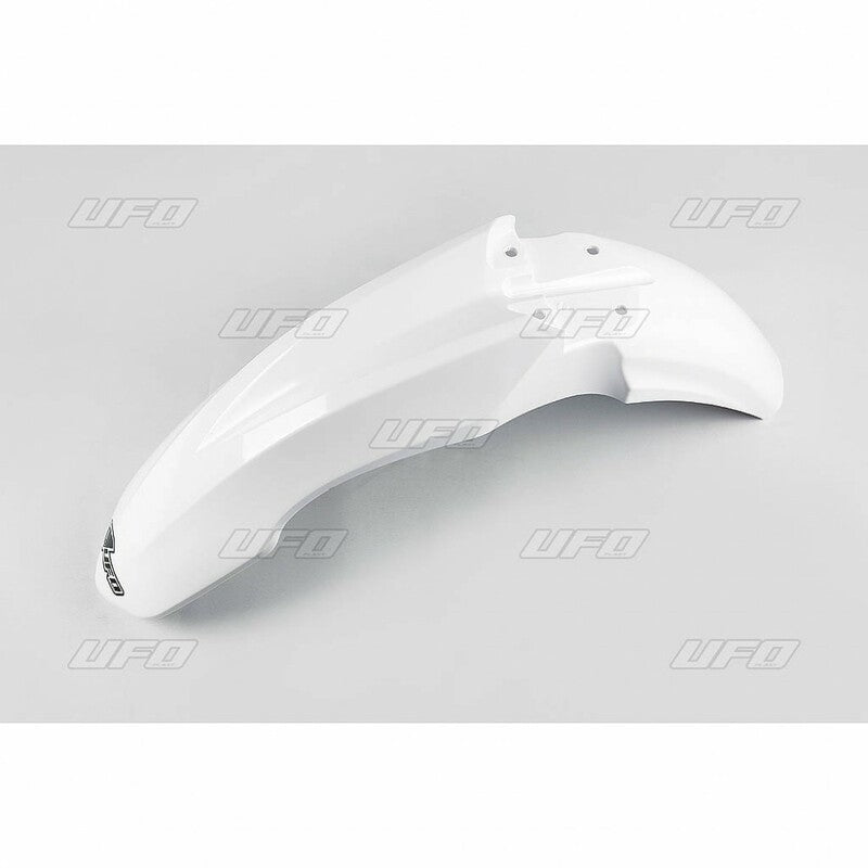 UFO PLASTIC FRONT FENDER, WHT/WHT