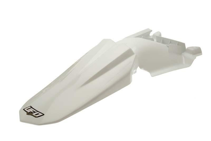 UFO PLASTIC REAR FENDER, WHT/WHT