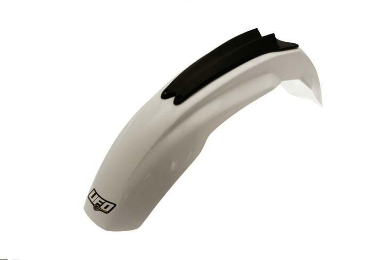 UFO PLASTIC FRONT FENDER, WHT/WHT