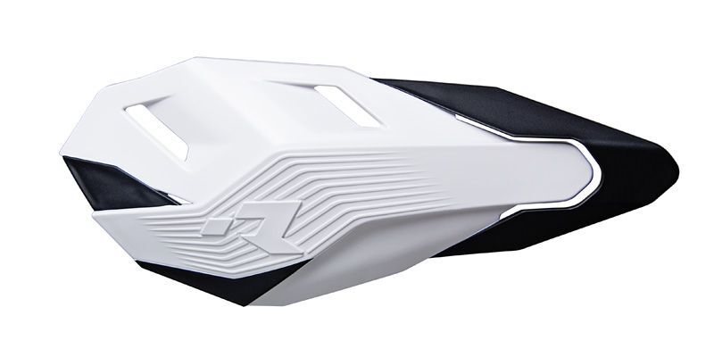 RTECH HANDGUARDS HP3 CROSS, WHT/BLK