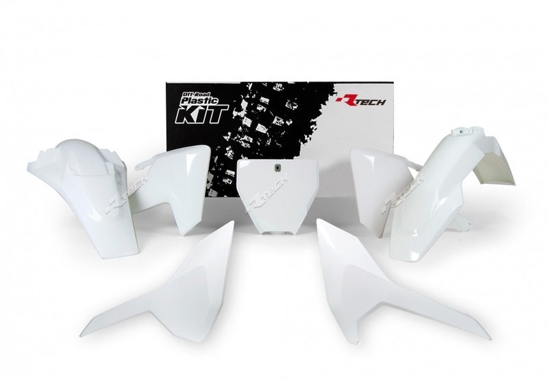 RTECH PLASTIC KIT 5 PCS, WHT/WHT