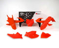 RTECH PLASTIC KIT 6 PCS, NOR/BLK
