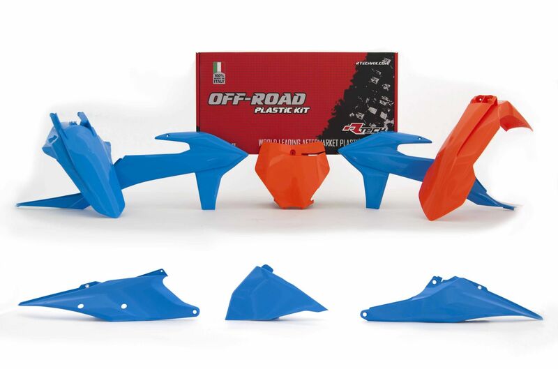 RTECH PLASTIC KIT 6 PCS, BLU/ORG