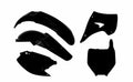 RTECH PLASTIC KIT 5 PCS, BLK/BLK