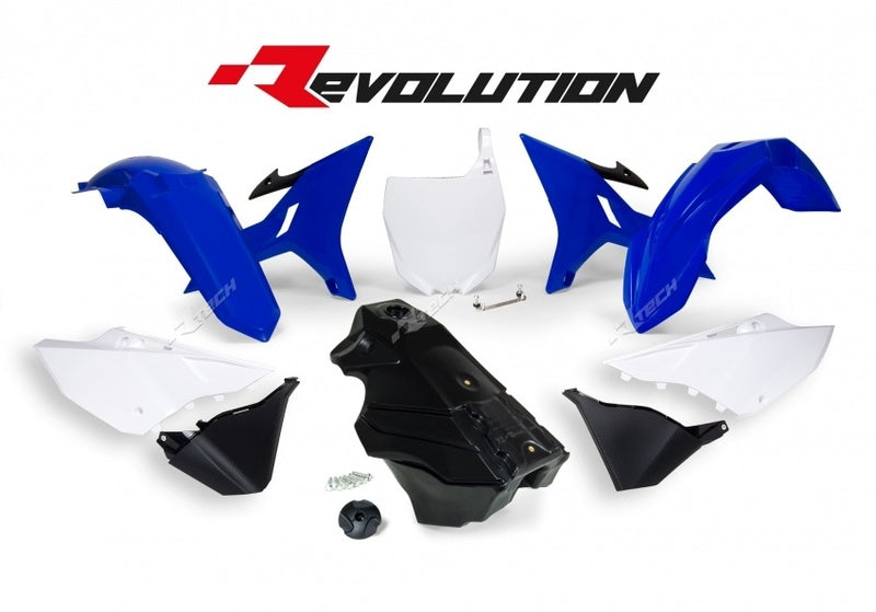 RTECH PLASTIC KIT-REVOLUTION, BLU/WHT