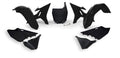 RTECH PLASTIC KIT 6 PCS, BLK/BLK