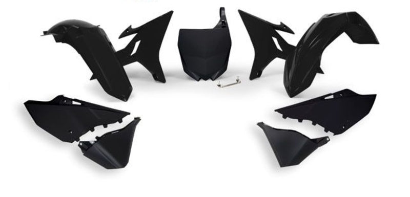 RTECH PLASTIC KIT 6 PCS, BLK/BLK