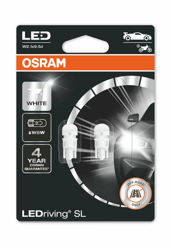 OSRAM BULB LED 12V W5W 6000K PCK 2