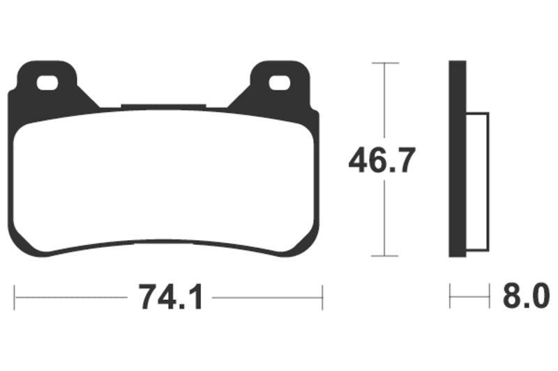 TECNI BRAKE PADS SINTERED MTR309