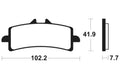 TECNI BRAKE PADS SINTERED MTR341