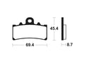 TECNI BRAKE PADS SINTERED MTR377