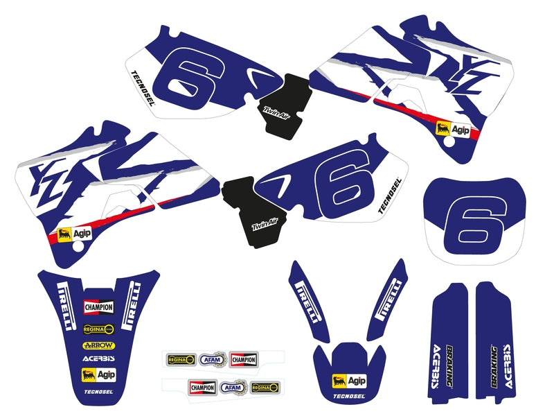 TECNO STICKERS YAMAHA TEAM 98