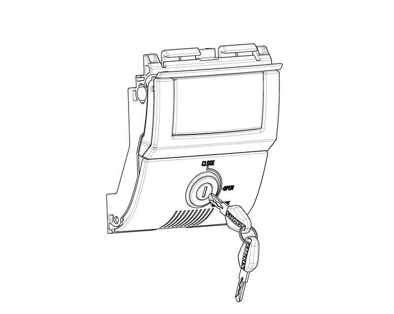 SHAD MECHANISM SET SH58X/SH59X BLK KEY