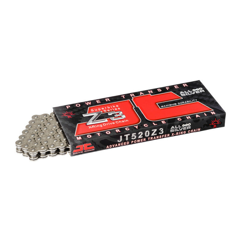 JTDRI CHAIN Z3 525 RIVET, BLK/STL, 108