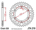 JTSPR RR SPROC 520 ALU 210, 42, BLK