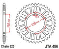 JTSPR RR SPROC 520 ALU 486, 46, BLK