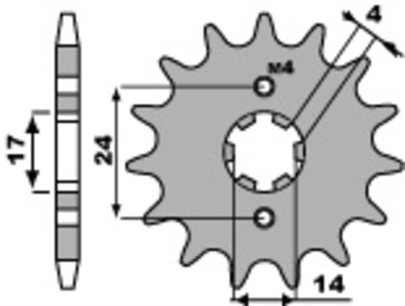 PBR FR SPROC 420 ST 2153, STL, 14