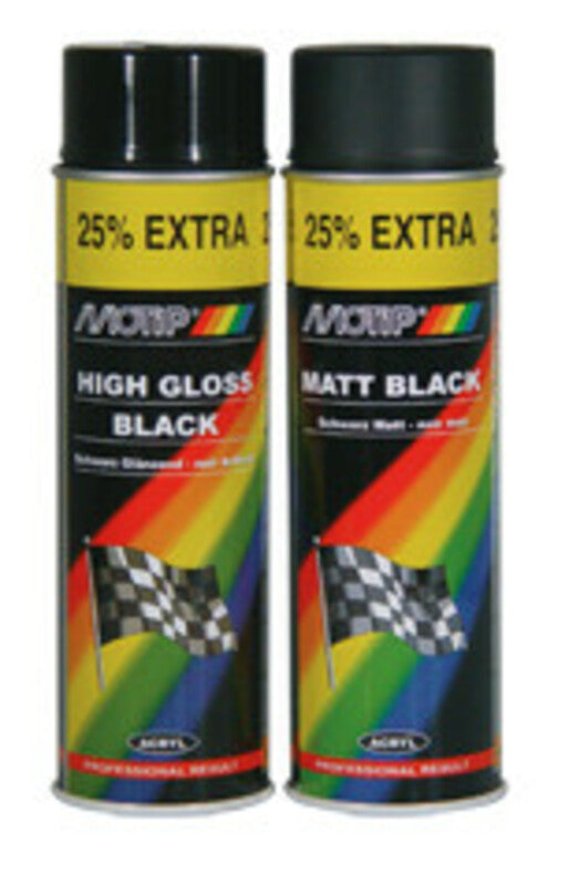 MOTIP SPRAY SATIN BLACK 500ML