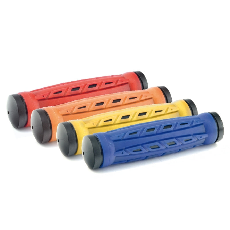 VBIKE GRIPS VELO RUBBER BLACK/YELLOW 130