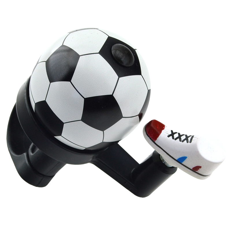 VBIKE BOX OF 12 BIKE BELLS, SOCCER BALL