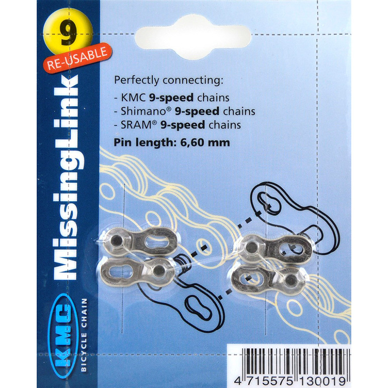 KMC CONNECTING LINK 9SPD (6,60MM) SILVER