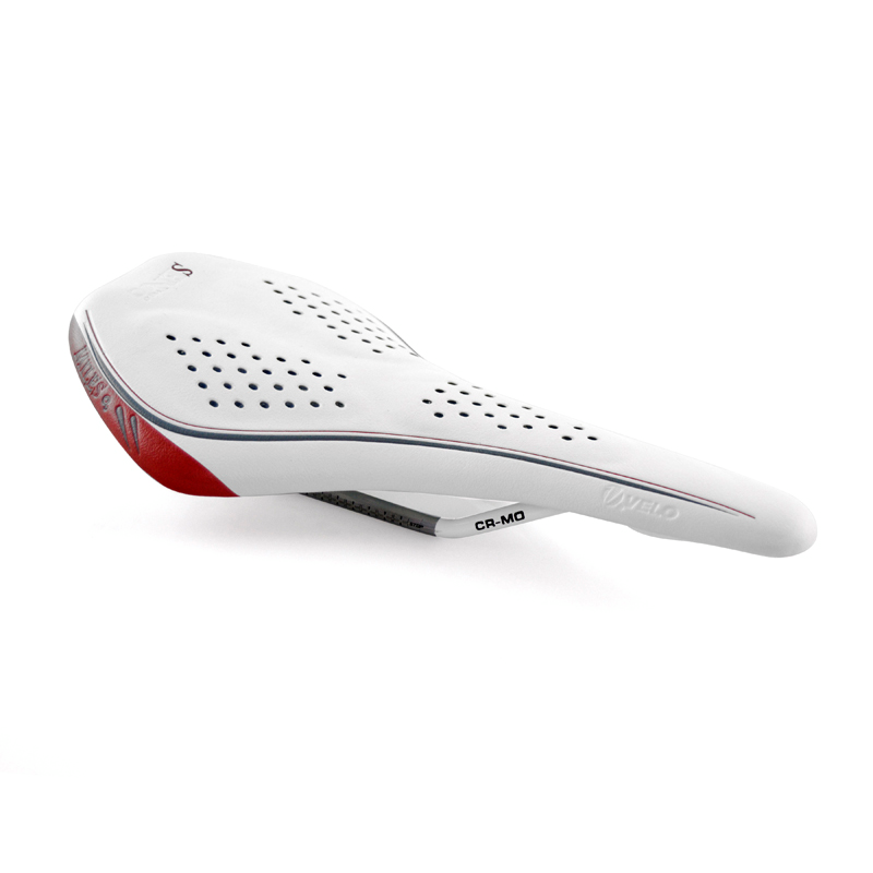 VELO SADDLE MILES RAILS CR-MO. WH