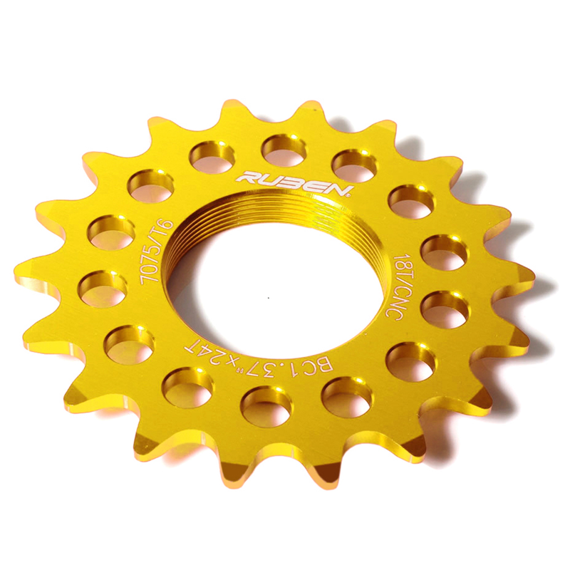 RUDER FIXED SPROCKET. 14T. GOLD