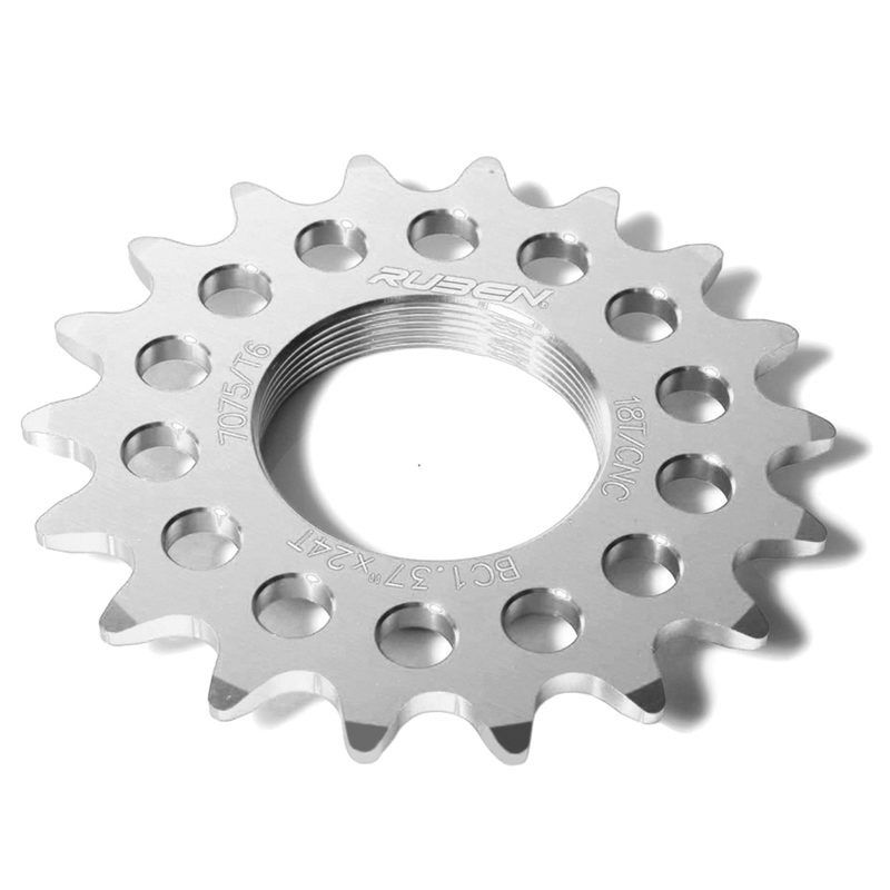 RUDER FIXED SPROCKET. 14T. SILVER