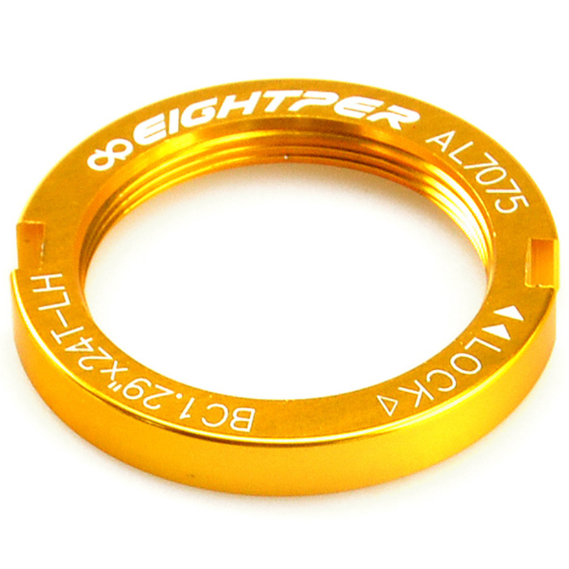 EIGHT FIXIE SPROCKET LOCKRING. ADZ GOLD.