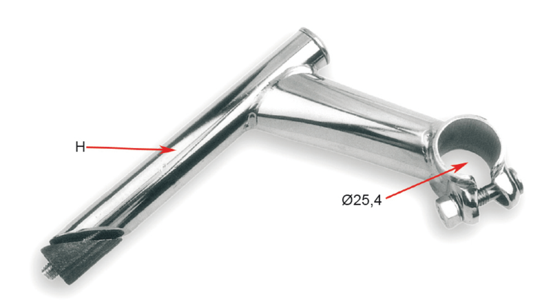 VBIKE HANDLEBAR STEM 45º L100 CH