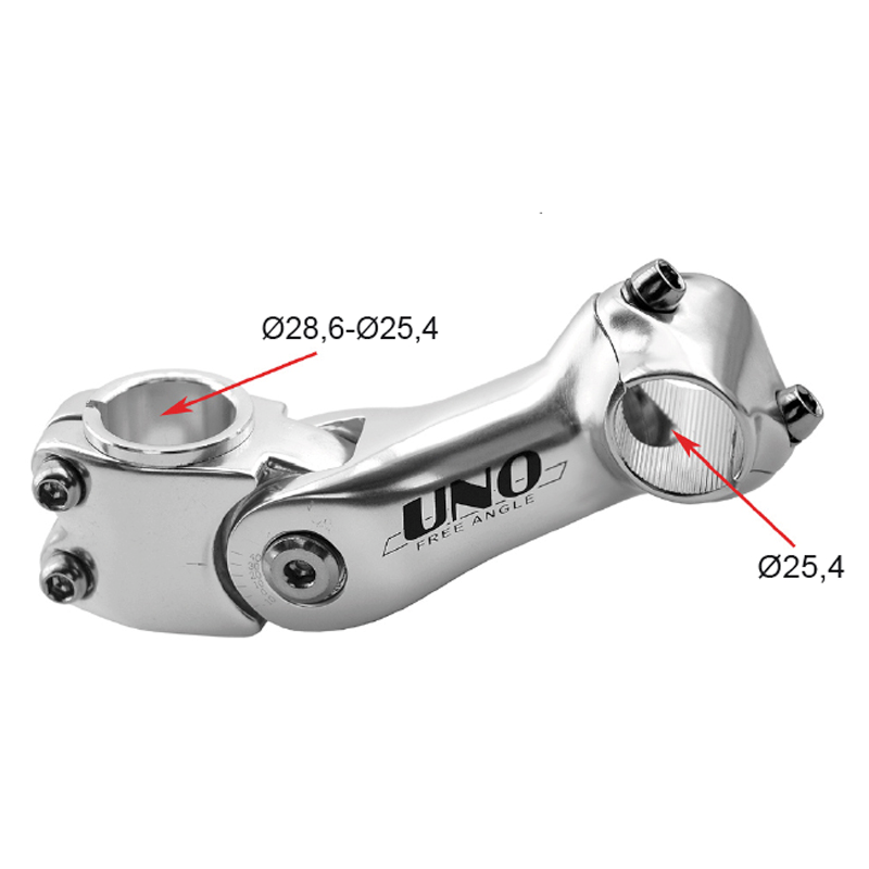 KALLO HANDLEB STEM ADJ 10/40º L110 SILVE