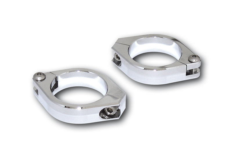 HIGHS FORK PIPE CLAMPS, CHR, 38-41MM