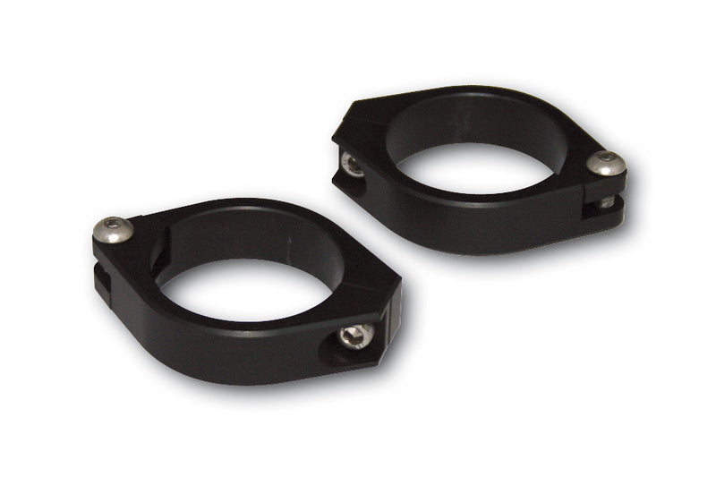 HIGHS FORK PIPE CLAMPS, BLK, 42-43MM