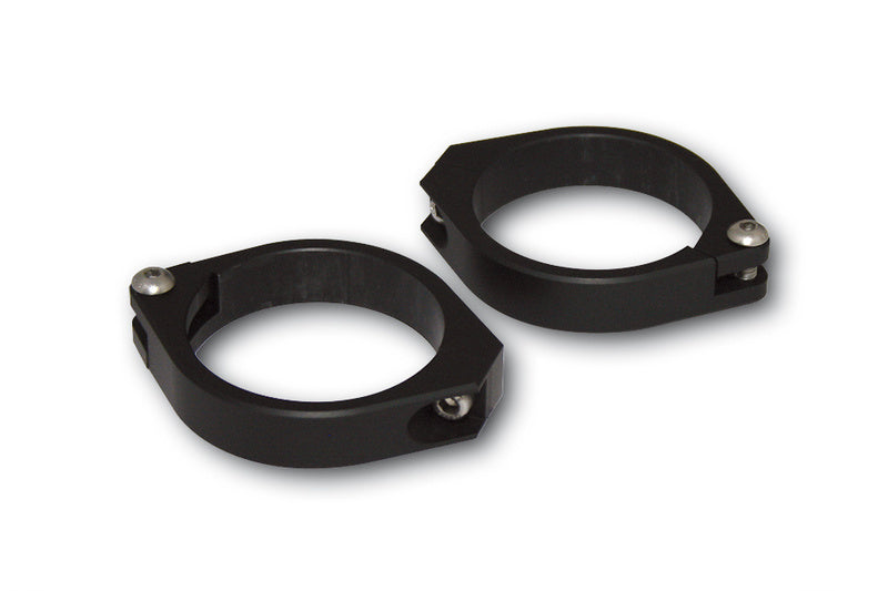 HIGHS FORK PIPE CLAMPS, BLK, 47-54MM