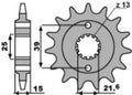 PBR FR SPROC 520 STEEL ST 2128, 13