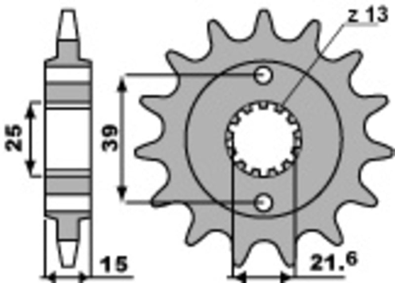 PBR FR SPROC 520 STEEL ST 2128, 13