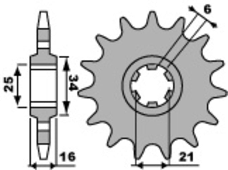 PBR FR SPROC 520 STEEL ST 2152, 13