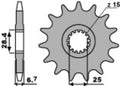 PBR FR SPROC 520 STEEL ST 2168, 15
