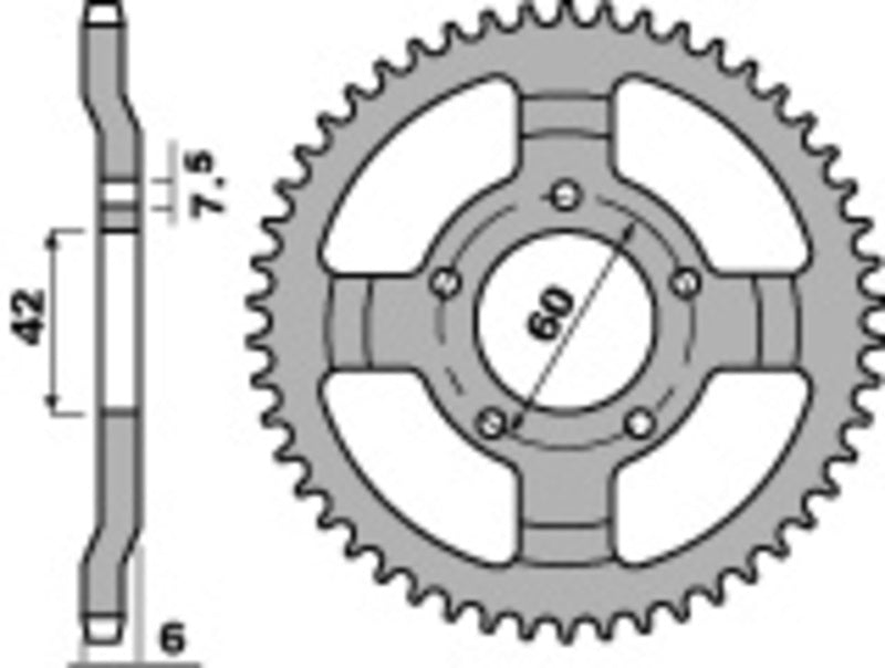 PBR FR SPROC 520 STEEL ST 393, 15