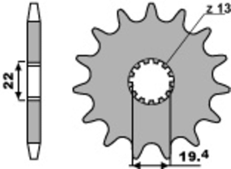 PBR FR SPROC 520 STEEL ST 4103, 14