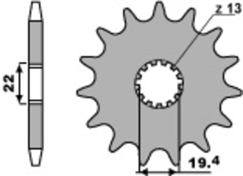 PBR FR SPROC 530 STEEL ST
