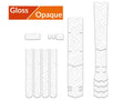 ALGIS OPAQUE FRAME GUARD KIT XL LINES WH