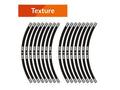 ALGIS TEXTURE RIM STICKERS ARROWS BLK