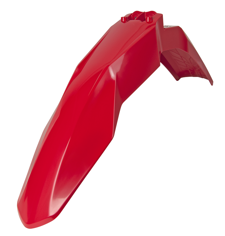 RTECH PLASTIC VENTED FRONT FENDER, RED
