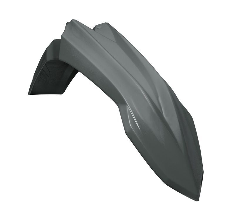 RTECH PLASTIC VENTED FRONT FENDER, GRY