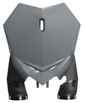 RTECH FRONT NUMBERPLATE 3 CLAMPS, GRY