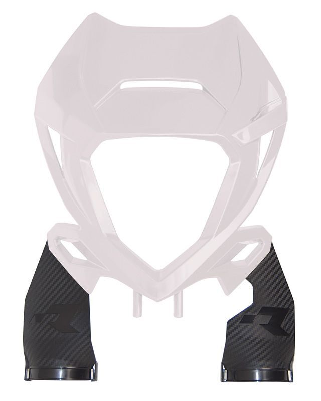 RTECH FRONT HEADLIGHT REP. PLASTIC, WHT