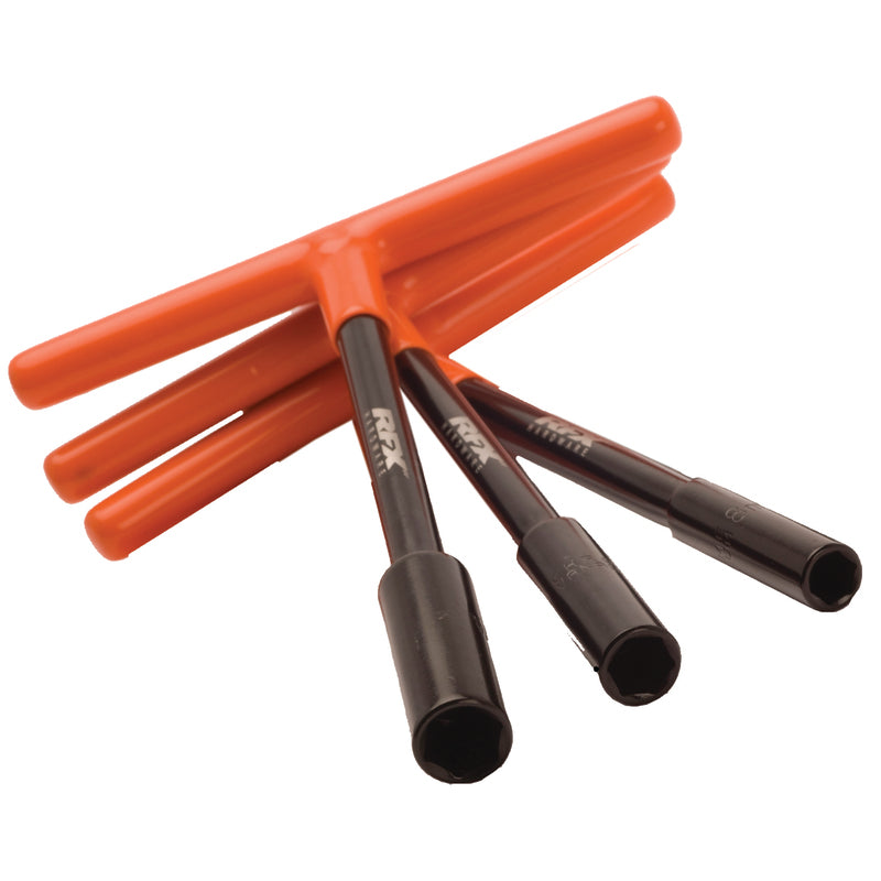 RFX PRO T-BAR SET 8MM/10MM/13MM, BLK/ORG