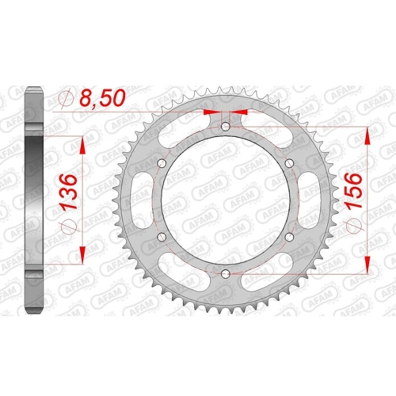 AFAM RR SPROC 428 STEEL ST, 58